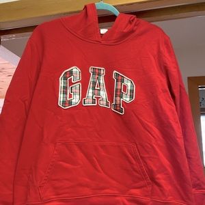 Cropped Hoodie With Plaid GAP Name. Only Worn Twice!